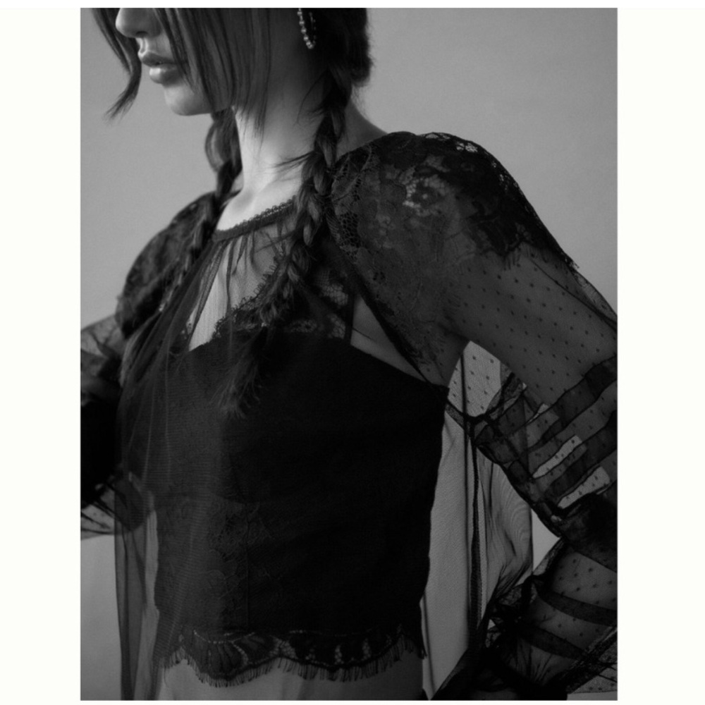 NWT Anthropologie Tulle Overshirt - Picture 3 of 10